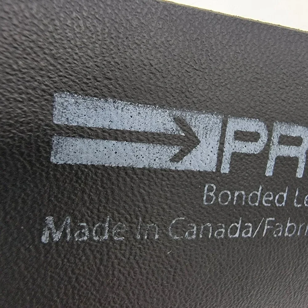 Mens Projek Belt Raw Bonded Leather Belt Made in‎ Canada Black Size 38 Heavy EUC